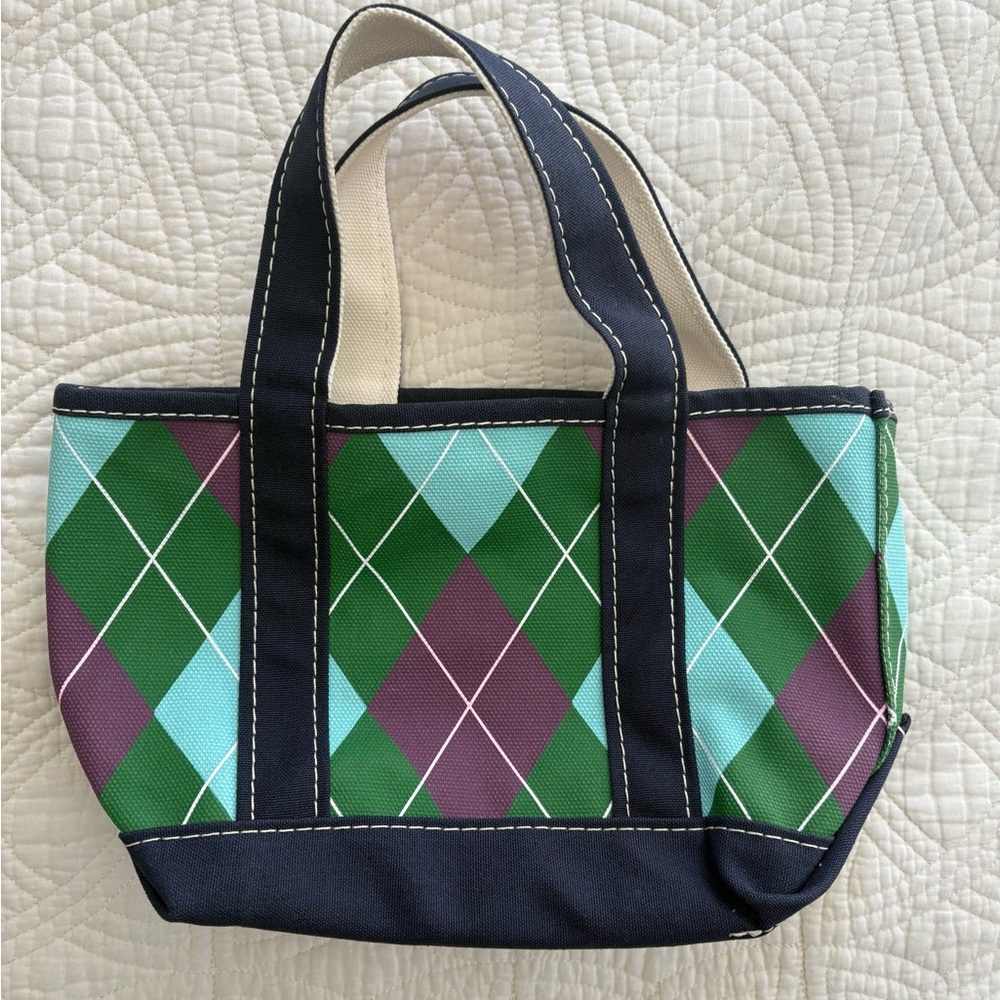 L.L. Bean Mini Boat and Tote Like New! Canvas tote